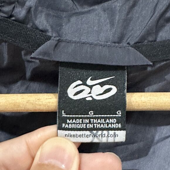 Nike 6.0 Windbreaker Jacket Unisex Large Gray Black Trendy Skater - Picture 4 of 11